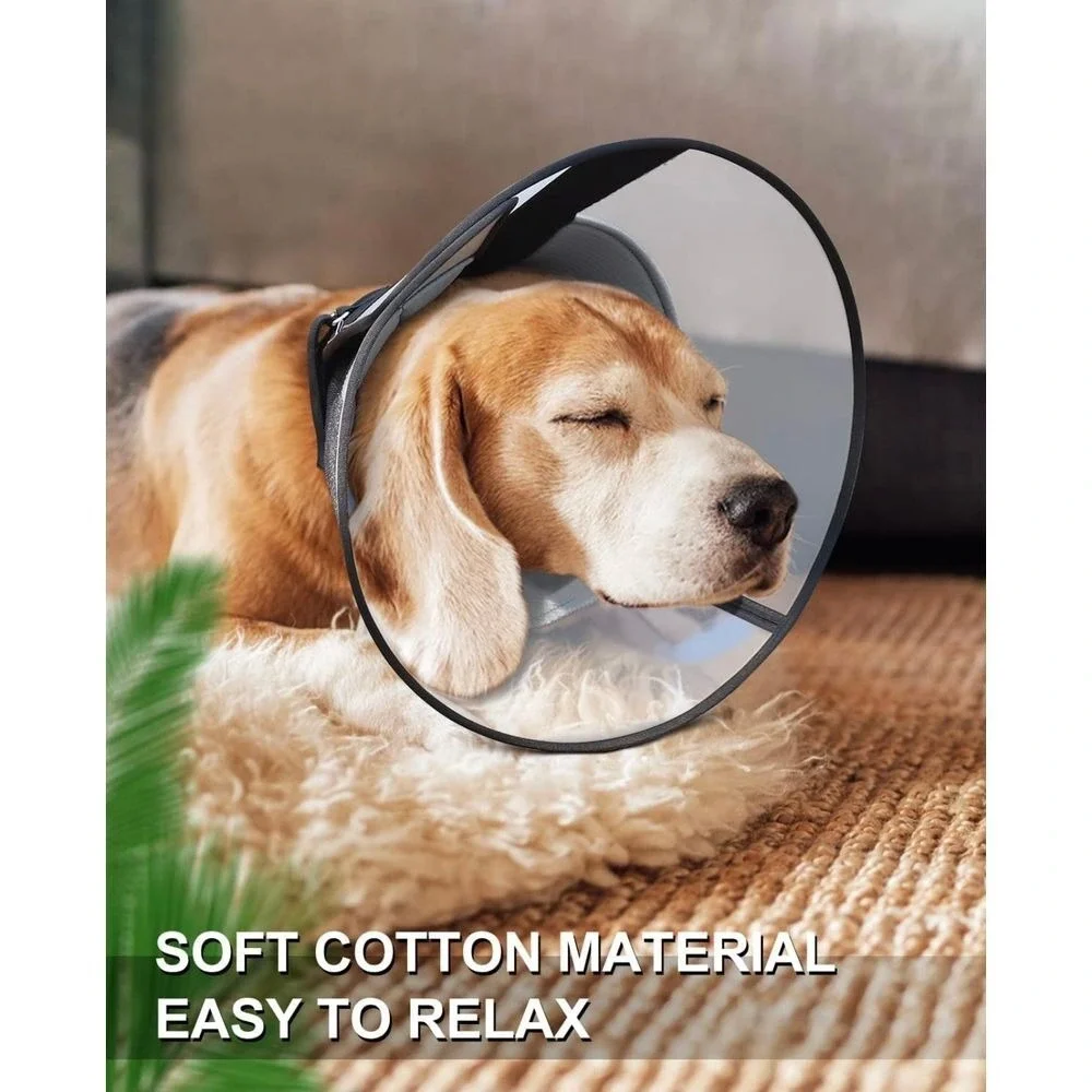Dog Cone for Dogs After Surgery, Soft Dog Recovery Cone, Breathable (Medium Dog)